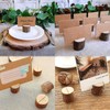70Pcs Wood Place Card Holders, Rustic Real Wood with Wooden