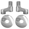 Miayaya 1 Pair of Faucet Adjustable Swing Arms Solid Brass