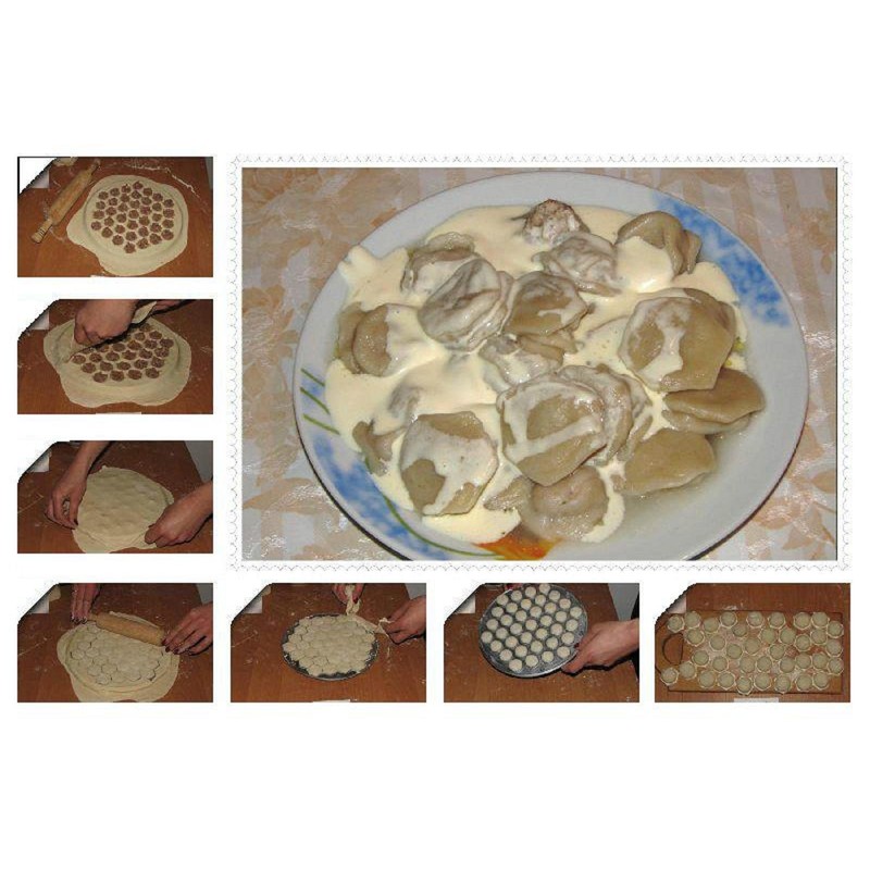 RAVIOLI MAKER ПЕЛЬМЕННИЦА MEAT DUMPLINGS PELMENI KREPLACH PASTA FORM MOULD