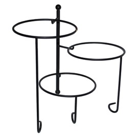 American Metalcraft TTRS3 Three-Tier Foldable Stand, Round, 22" x 10" Size, 29" Maximum H