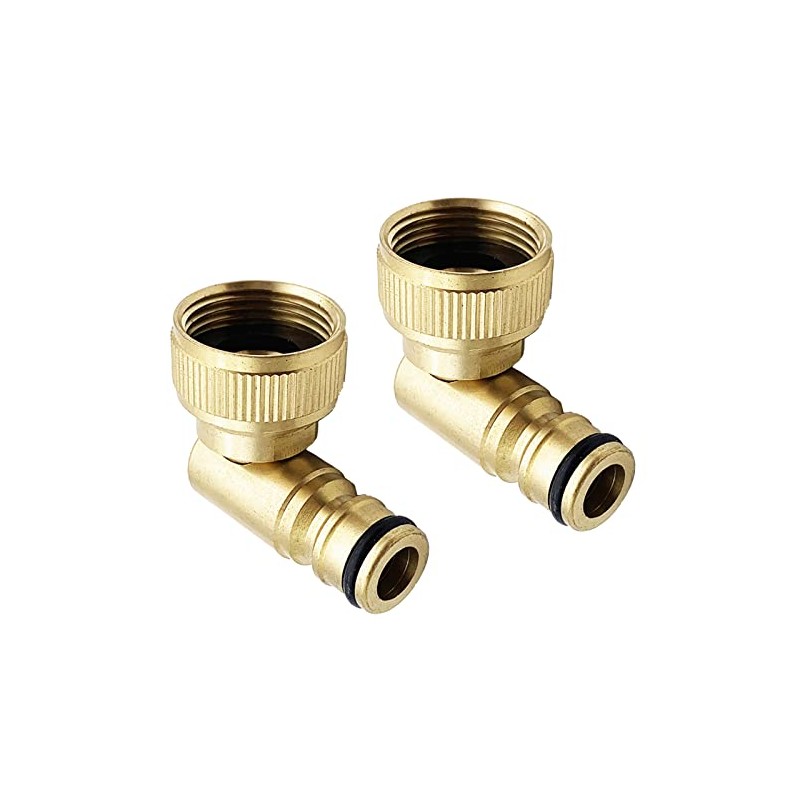 Tesmotor Angled Tap Connector, Plug System 3/4 Inch Female Thread