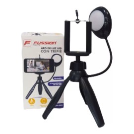 Fussion Aro De Luz Con Tripie Fussion Lpi-003 End Estructura Negro