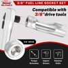 BILITOOLS Diesel Injector Fuel Line Socket Wrench Set, 3/8" Drive