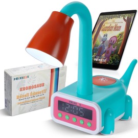 PRIXELLE-Kronosaur digital Alarm Clocks bedside –sleep trainer clock, Dinosaur clock, Digital alarm clock for kids,Kids Alarm clock with light,Gro clock with sleep sounds, Kids clock alarm & led clock