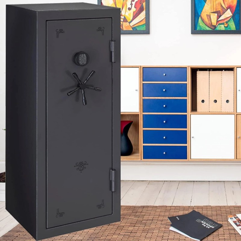 MOUNT 5 Spoke Gun Safe Handle Black Heavy-Duty Handle Gun