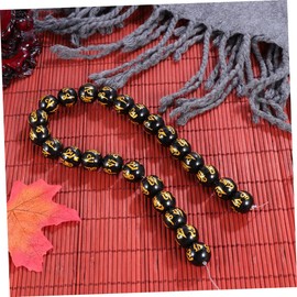 BESPORTBLE Obsidian Prayer Beads Bracelet Natural Stone Wrist Chain for Men Women DIY Rosary Accessories Unique Bangle for Charms Jewelry Black