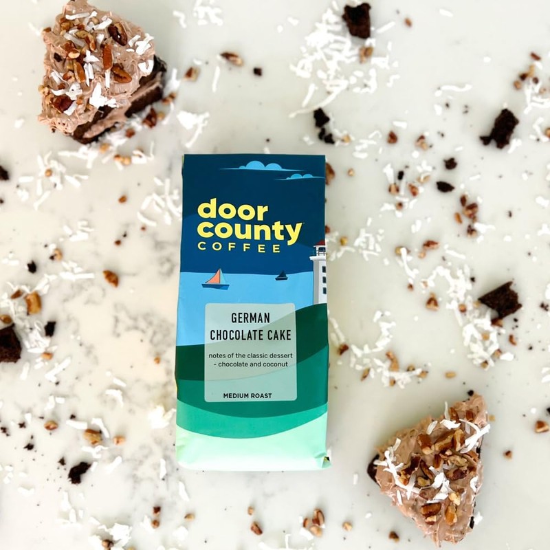 Door County Coffee German Chocolate Cake Flavored Whole Bean Coffee