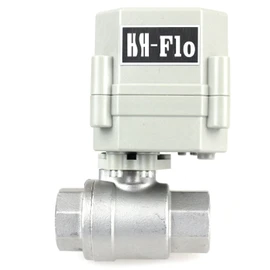 HSH-Flo 1/2" 3/4" 1" 2" 2 Way 12V/24VAC/DC 110V/230VAC Stainless Steel Electrical Motorized Ball Valve (110-230VAC, 1/2 Inch)