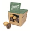 Snips Potato and vegetable container, brown and green, 3 kg,