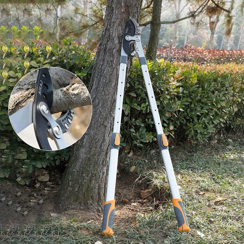 AIRAJ 27-41'' Extendable Anvil Loppers Heavy Duty with Compound Action,