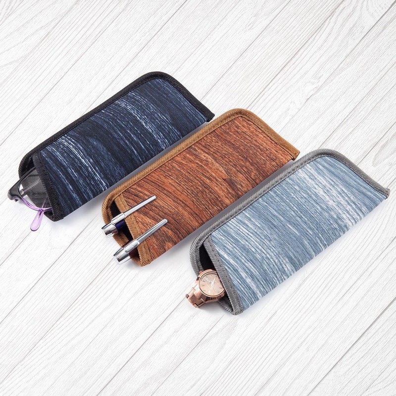 3 Pack Reading Glasses Pouch - Soft Eyeglasses Sleeve Reading