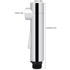 Pull Out Sink Sprayer Head G1/2 Male Thread 5.3 x 1.1in ABS Tap Sprayer Spout with 2 Spraying Modes, Sink Faucet Replacement for Kitchen Bathroom