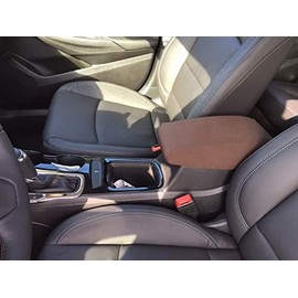 Auto Console Covers- Compatible with The Fiat 500X Sedan 2015-2018 Center Console Armrest Cover Waterproof Neoprene Fabric-Brown