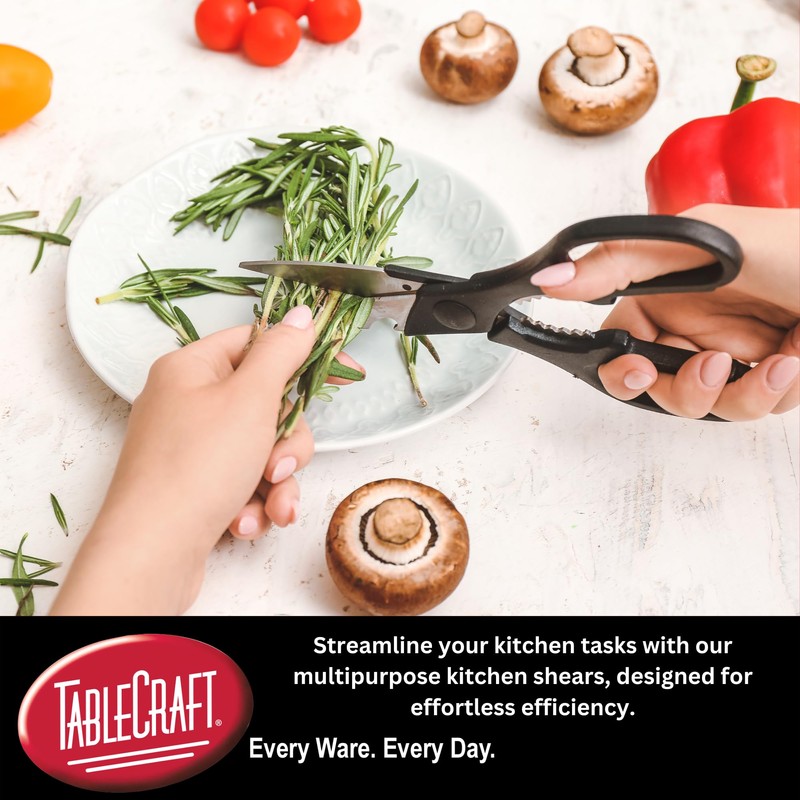 TableCraft 10995 PerfectGrip Kitchen Shears, Stainless Steel 420, Multi-Purpose Prep