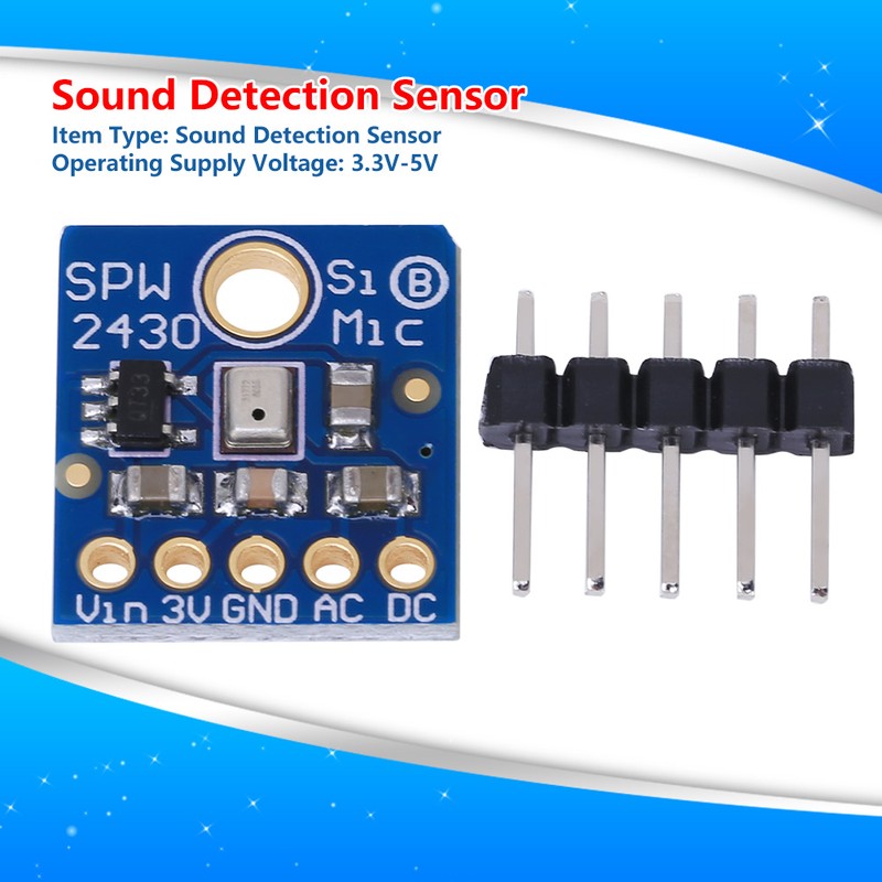 Sound Detection Sensor Module Silicon MEMS Microphone for FFT Recording
