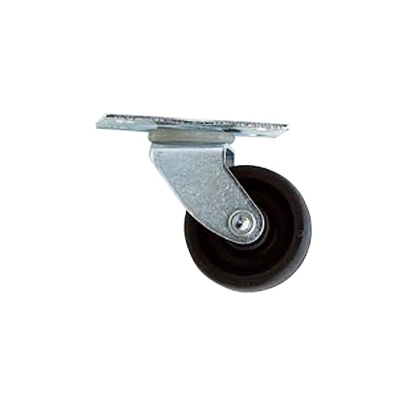Merriway BH04885 (2 Pcs) Single Wheel Castor Plate Fix 30mm