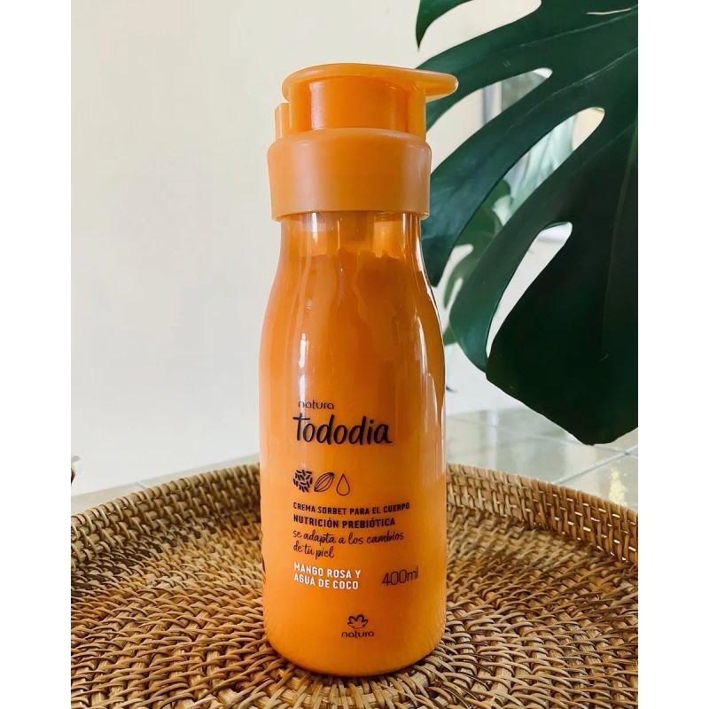 Crema Cuerpo Mango Rosa Agua Coco Tododía 400ml Natura