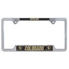 Colorado Buffaloes metal license plate frame
