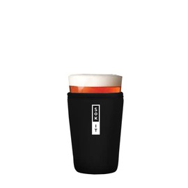 Sok It Pint Sok Beer Glass Sleeve Insulated Neoprene Cover (Black, Pint Glass Sleeve)