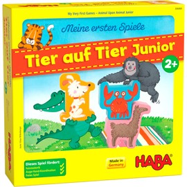 HABA 306068 - My First Games - Animal on Animal Junior, Toddler Game from 2 Years, Made in Germany, Colourful
