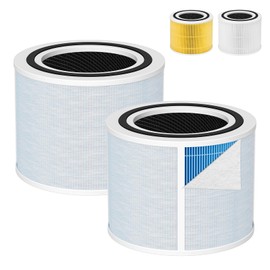 Core 300 Smoke Replacement Filter for LEVOIT Core 300-P Core 300 Core 300S Core 300S-P VortexAir Air Purifie-r, Core 300-RF, 4-in-1 HEPA Activated Carbon, 2 Pack, Blue