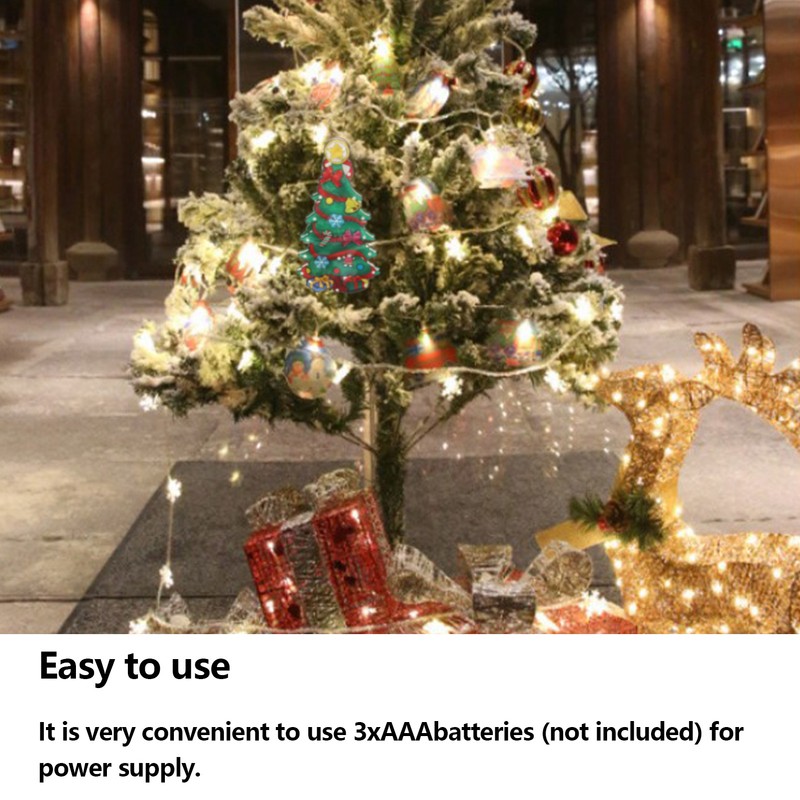 LED Christmas Decoration Light PVC Lighted Festival Window Silhouette Christmas