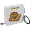Azeeda 'Vegetable Stew with Sourdough Toast' Keyring Tape Measure/Spirit Level