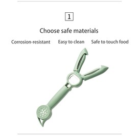 Multifunctional Five in One Peeler, Vegetable and Potato Peeler, Julienne Peeler, Bottle Opener in the Centre, Robust Material, Sharp Blade, Non-Slip Handle Design