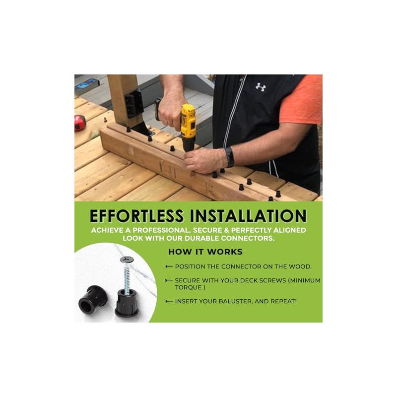 Fence & Deck Rite Baluster Connectors for 3/4" Metal Balusters