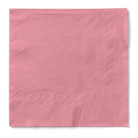 Tissue Napkin 3-Ply Absorbent Ideal for Parties Festivals and Catering 33 x 33 cm Pack of 100 Pink