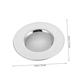 Tofficu 3pcs Stainless Steel Shower Drain Filters Durable Kitchen Bathroom Sink Strainers Easy to Clean Hair and Debris Catcher Resistant Drain Covers for Efficient Water Flow