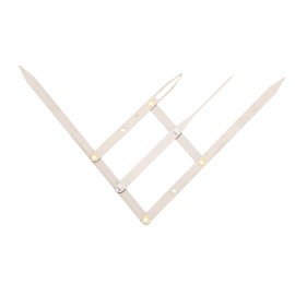 WOONEKY Three-point Eyebrow Measuring Ruler Stainless Steel Gold Ratio Easy to Use for Brows