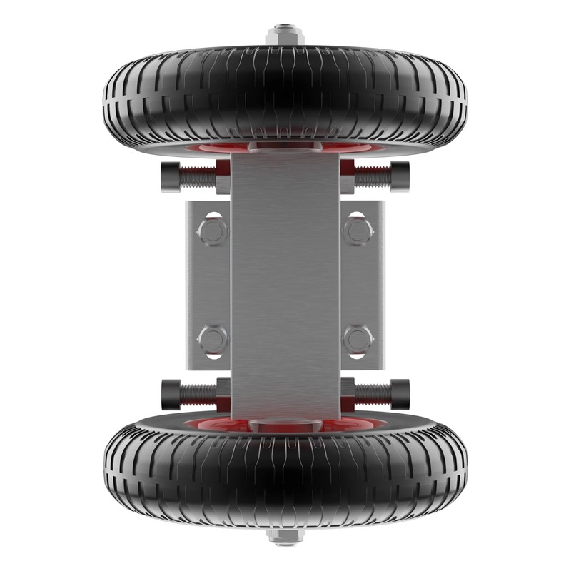 Blütezeit 8-inch Rolling Gate Wheels, Double U-Bolts Heavy Duty Gate