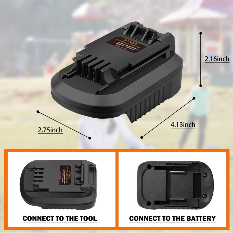TPDL Adapter for Black and Decker 20V Cordless Tools Fits