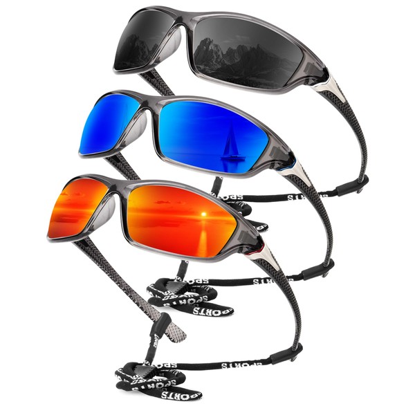 KALIYADI Polarized Sunglasses-Men Sports Sun-glasses: Mens Sunglasses Polarized UV Protection