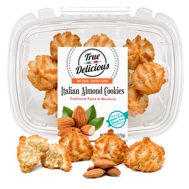 True Delicious ITALIAN ALMOND COOKIES, Gluten Free Ingredients, Almond Paste Soft Cookies with real orange purée (4 boxes of 6oz each)
