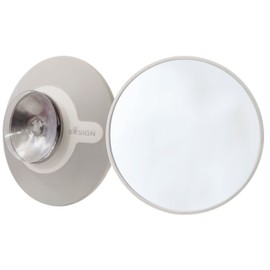 Bosign Suction Cup Mounted Detachable Mirror 5x Magnification White