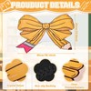 APUDWN Bow Pencil Rug 35.4”x23.6“ Cute Pink Bow Pencil Floor