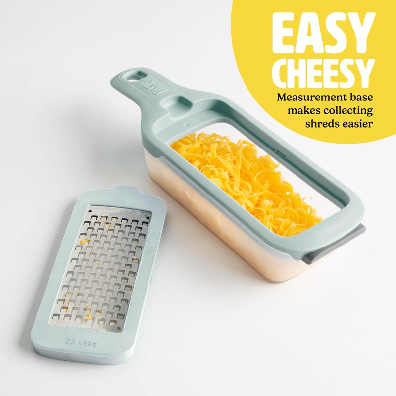 Tasty Interchangeable Grater with Storage Box, Includes Coarse & Fine