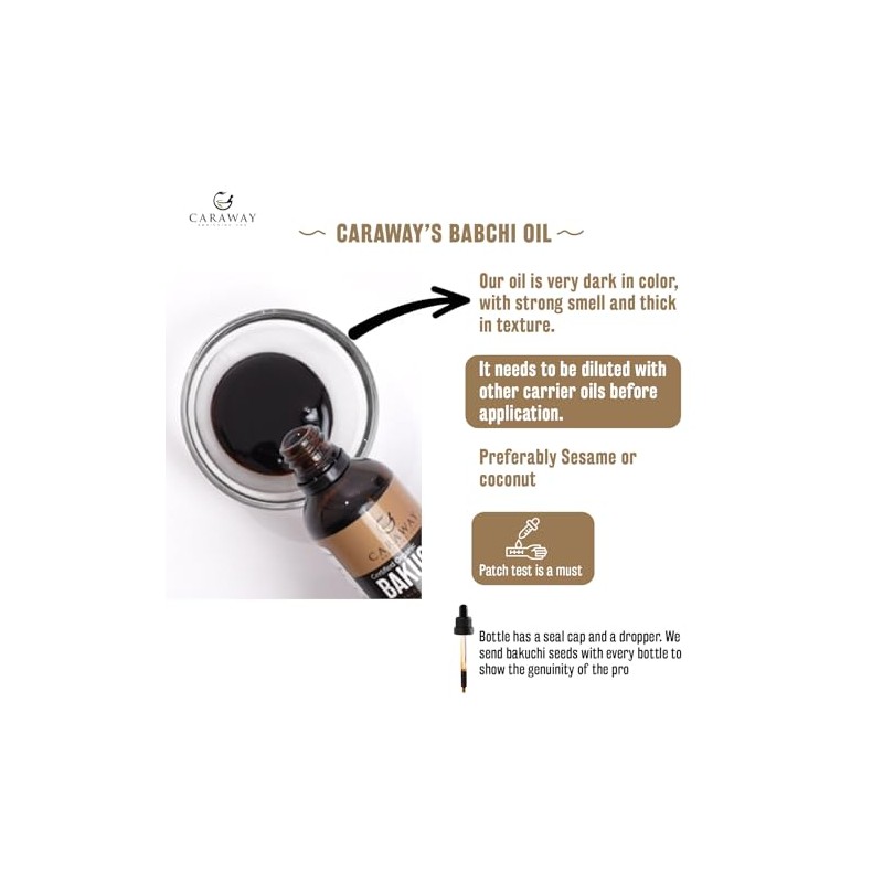 CARAWAY Aceite de Bakuchiol - 50 Ml | Extracto de