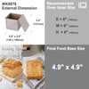 CHEFMADE Square Pullman Loaf Pan with Lid, 1Lb Dough Capacity