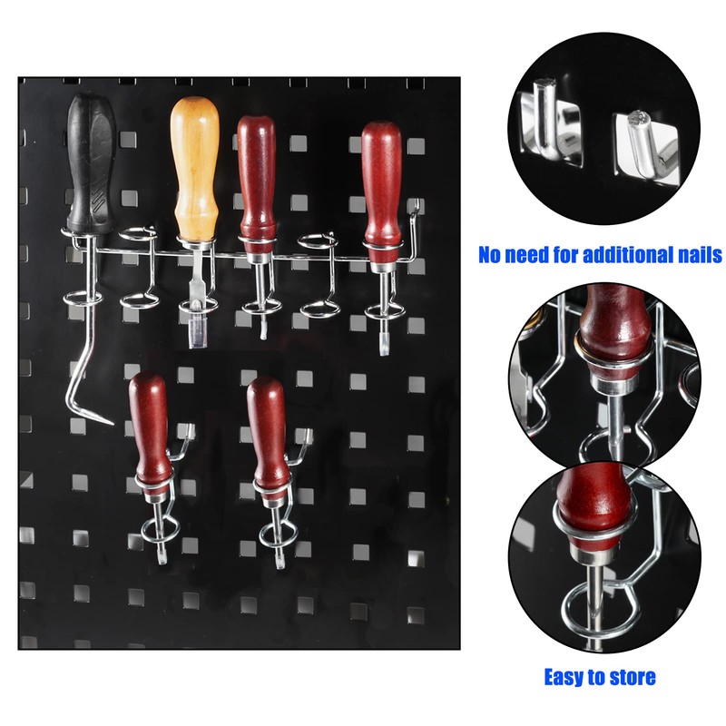SPEEDWOX 7pcs Perforated Board Ring Hook Bottle Holder Hook Perforated