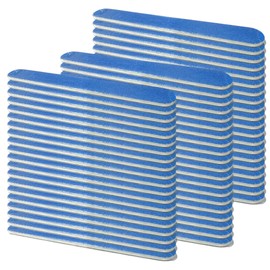 60 pc Value Set ALAZCO Premium Blue Nail Files Coarse 120/240 Fine Professionals & DIY Washable Reuseable All Nails Natural Acrylic Gel Press-On Travel TSA Friendly