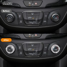 YFRAUTO Center Knob Decals for New Bling Ford Explorer Accessories Cover Interior Decoration 2pcs