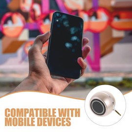 Mipcase A5 Mini Speaker 3.5mm Audio Input Portable External Voice Box for Music Glossy Design for Desktop and Laptop Use