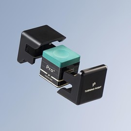 TP Pro+ | TP Chalk Pro+ Pool Cue Chalk | TurningPoint Billiard Chalk for Professional Tournament Dedicated Pool Chalk (Reduce Miscue, Durable, Low Deflection) (TP Pro+ Green, M)