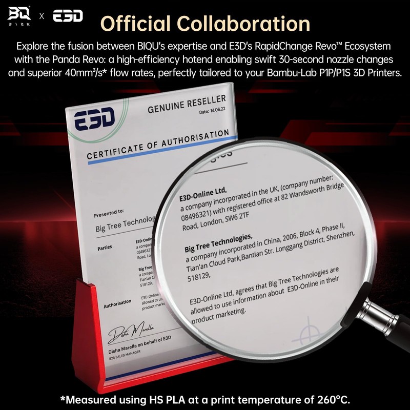 BIQU Panda Revo Hotend for Bambu-Lab X1C 3D Printer, High