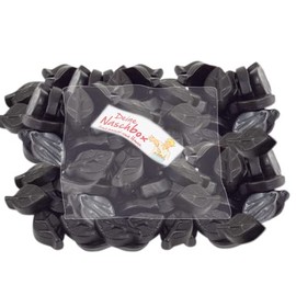 Deine Naschbox, Sugar-Free Liquorice Herb Leaves, 500 g Refill Bag, Minimal Packaging, 100% Recyclable, Bulk Pack, Licorice Specialty