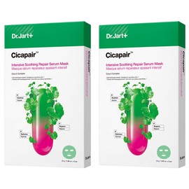 Dr. Jart Cicapair Intensive Soothing Repair Serum Mask 25g, Pack of 5, 2 / 닥터자르트 시카페어 인텐시브 수딩 리페어 세럼 마스크 25g, 5개입, 2개