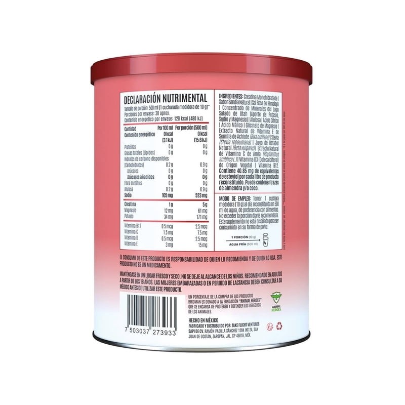 Suplemento Alimenticio Birdman Creatine Refresher Watermelon Spl 300gr